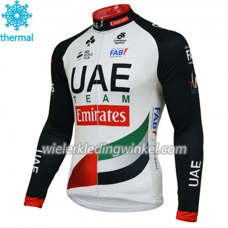 Wielershirt 2018 Team UAE N001 Winter Thermal Fleece